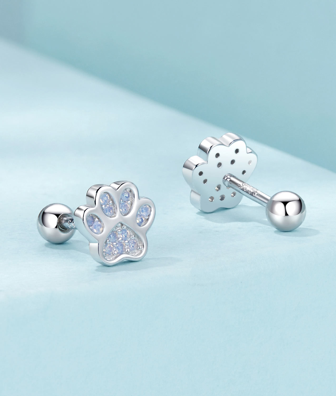 Cercei din Argint Paw of Light