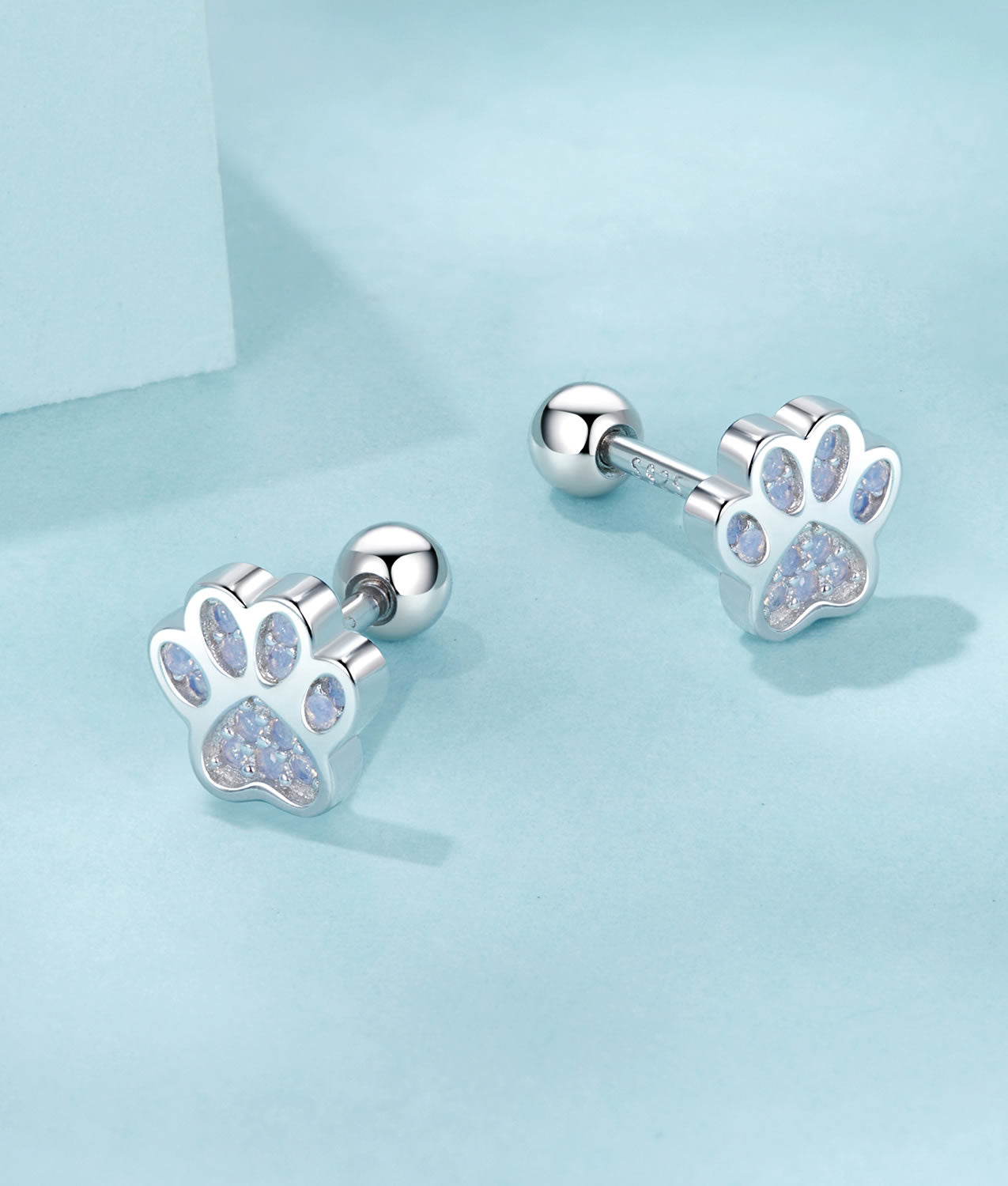 Cercei din Argint Paw of Light