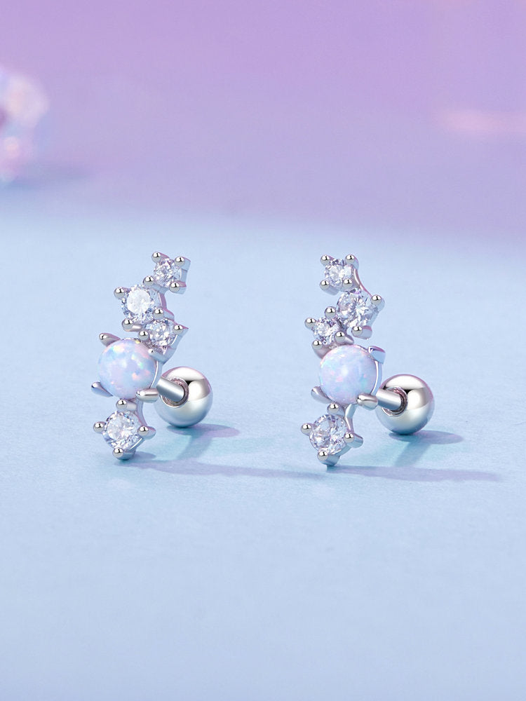 Cercei din Argint Opal Aurora