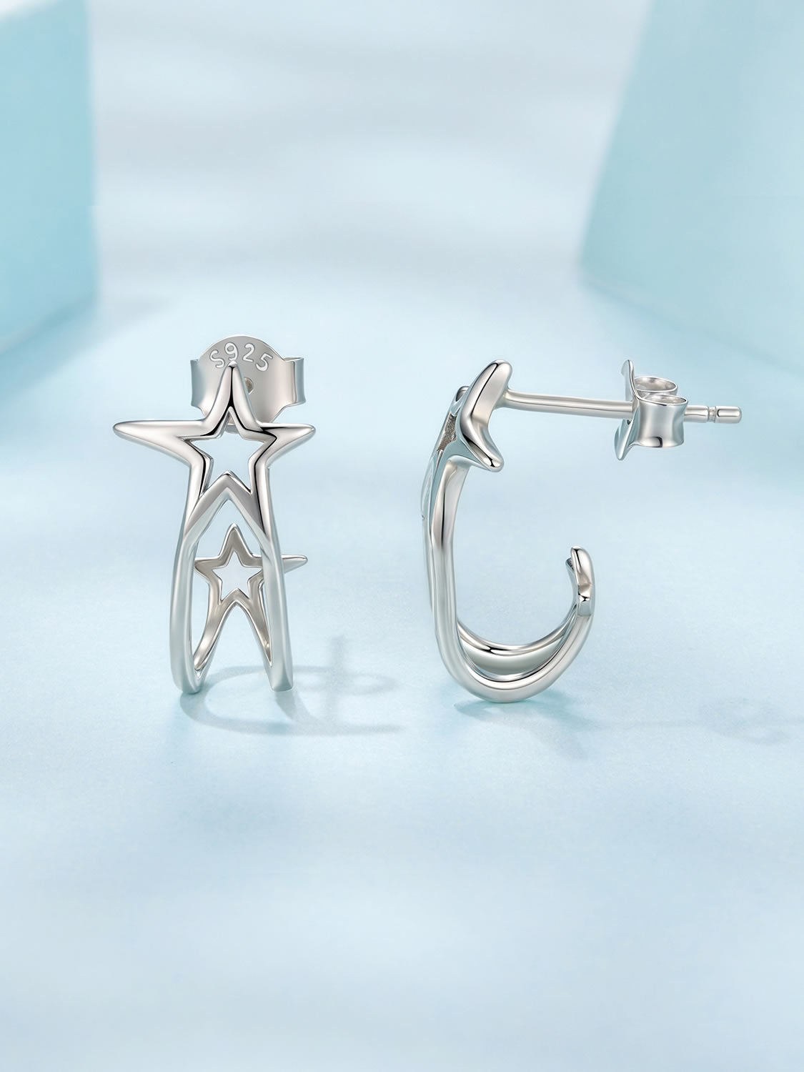 Cercei din Argint Shooting Star Hoop