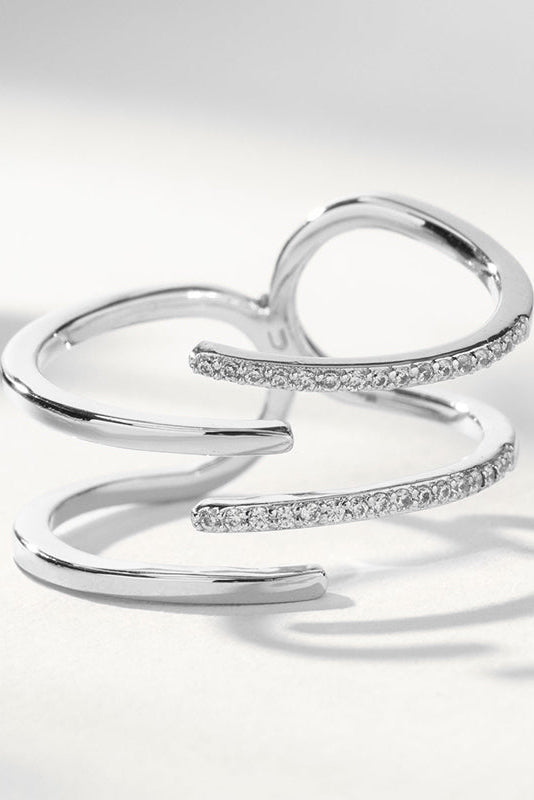 Inel din Argint Silver Sparkle Flow