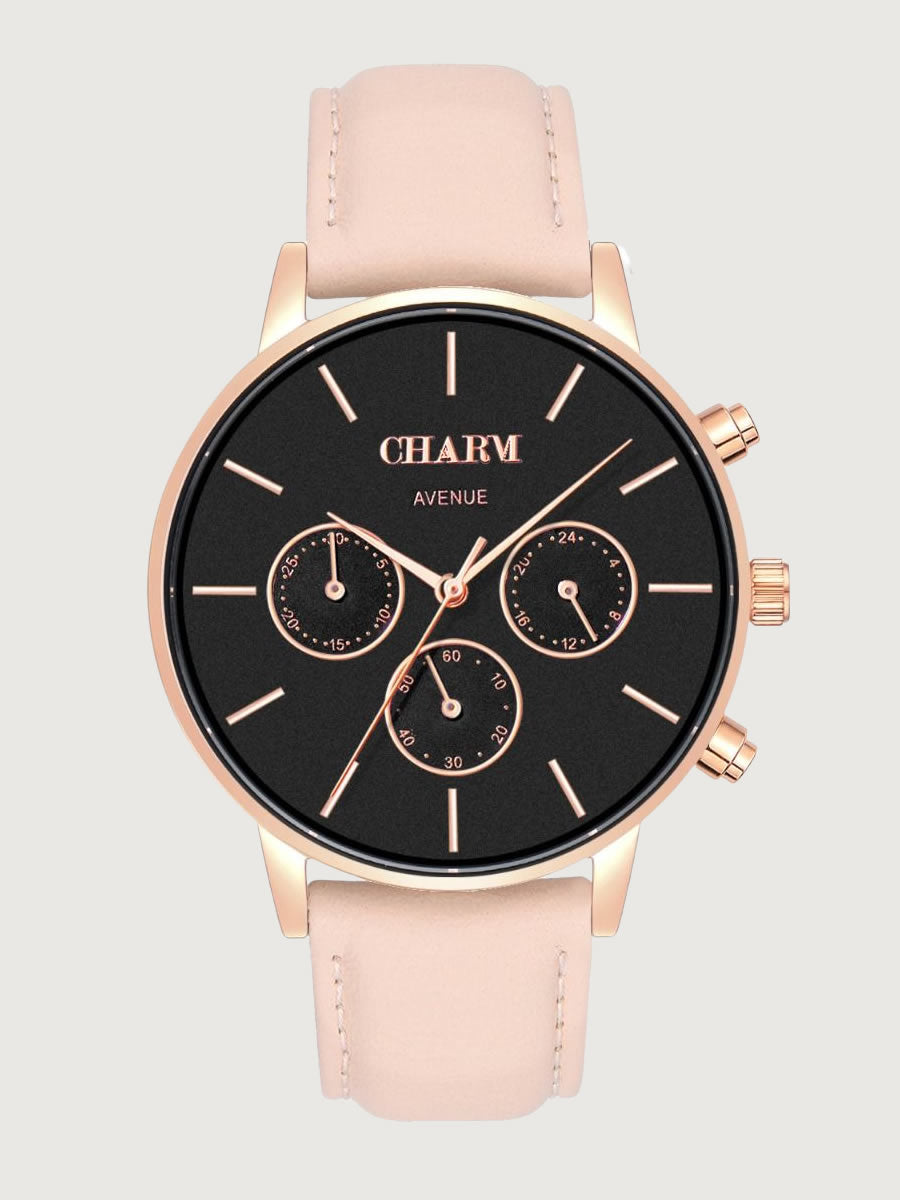 Set Cadou: Ceas Avenue Dorobanti Nude Rose + Curea de metal Rose Gold