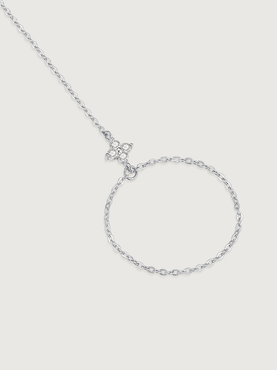 Brățară din argint cu prelungire pe deget model Celestial Grace