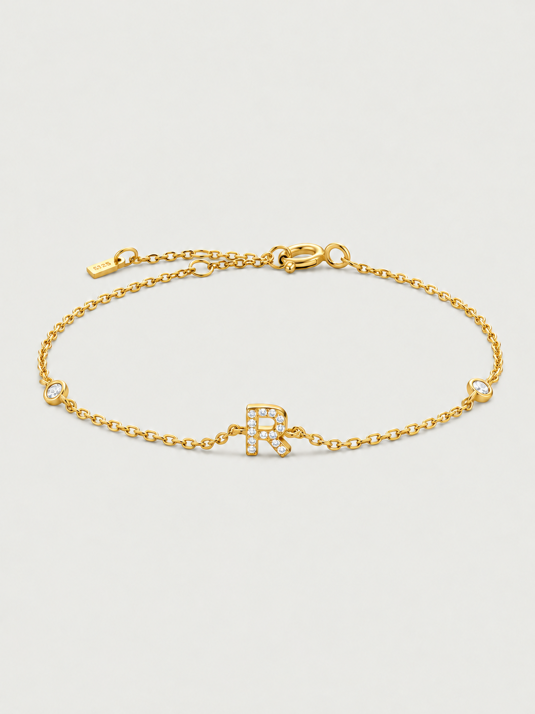 Brățară din Argint Gold Initial Spark Litera R