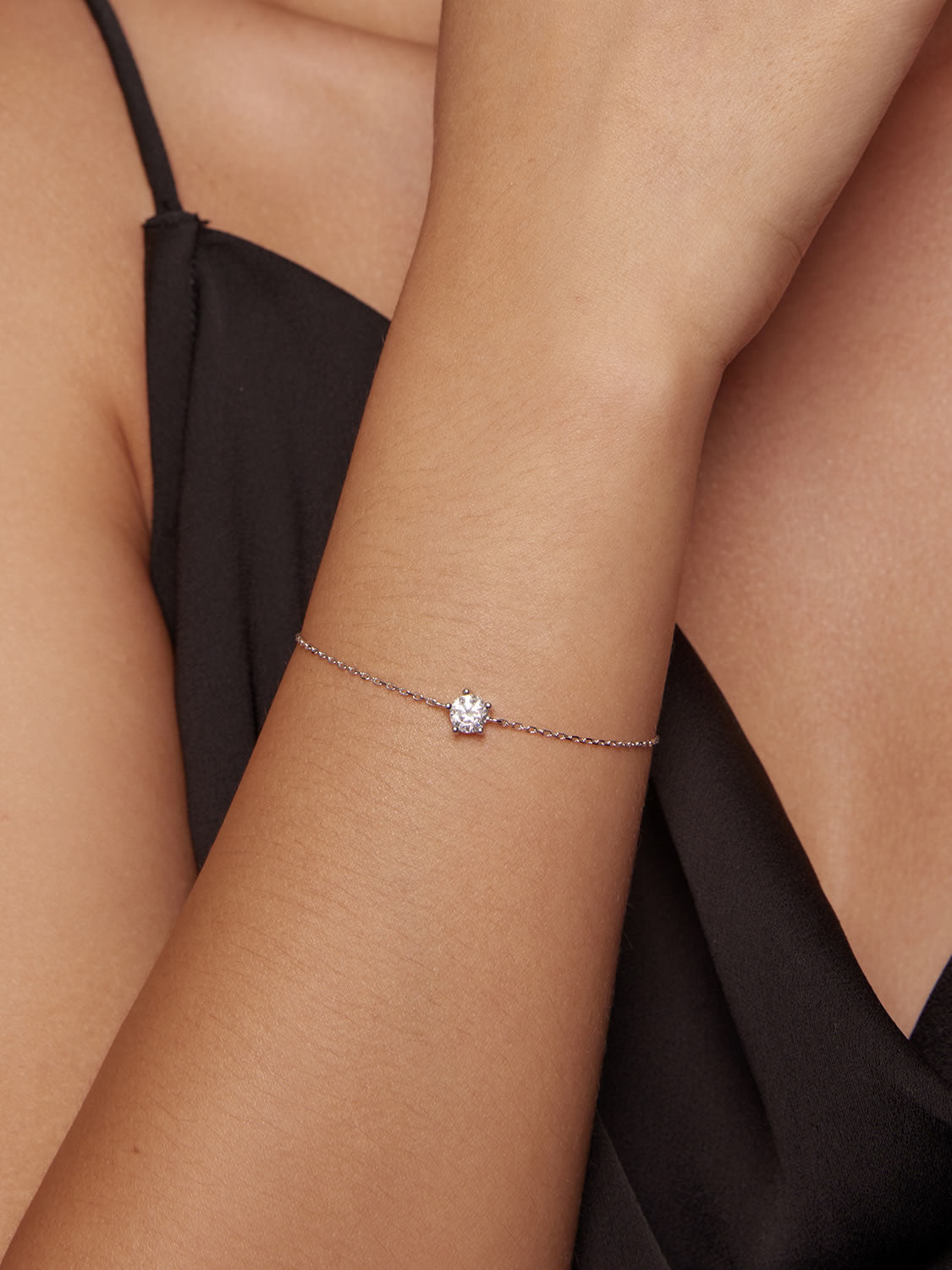 Brățară elegantă din argint cu moissanite cadou premium