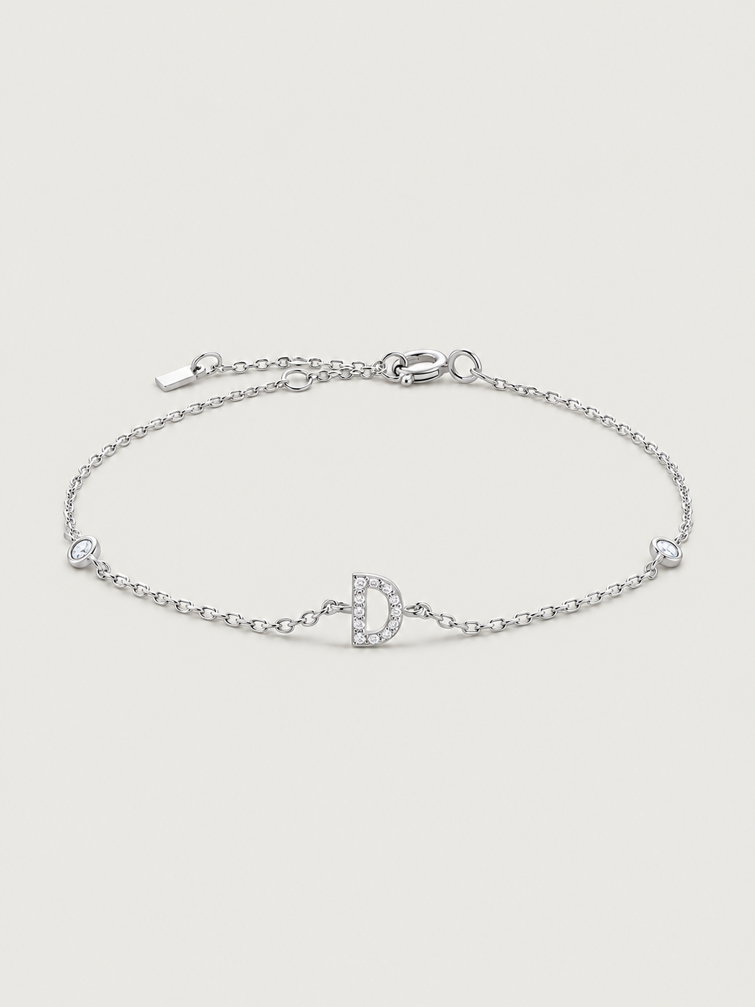 Brățară din Argint Silver Initial Spark Litera D