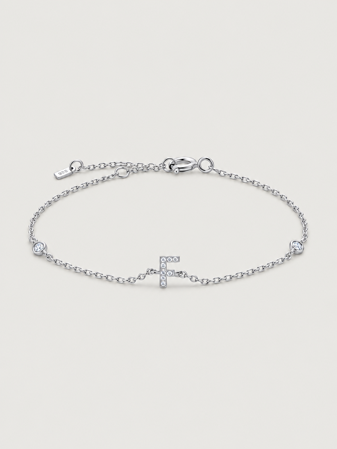 Brățară din Argint Silver Initial Spark Litera F
