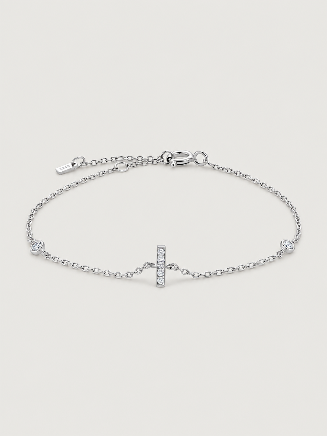 Brățară din Argint Silver Initial Spark Litera I