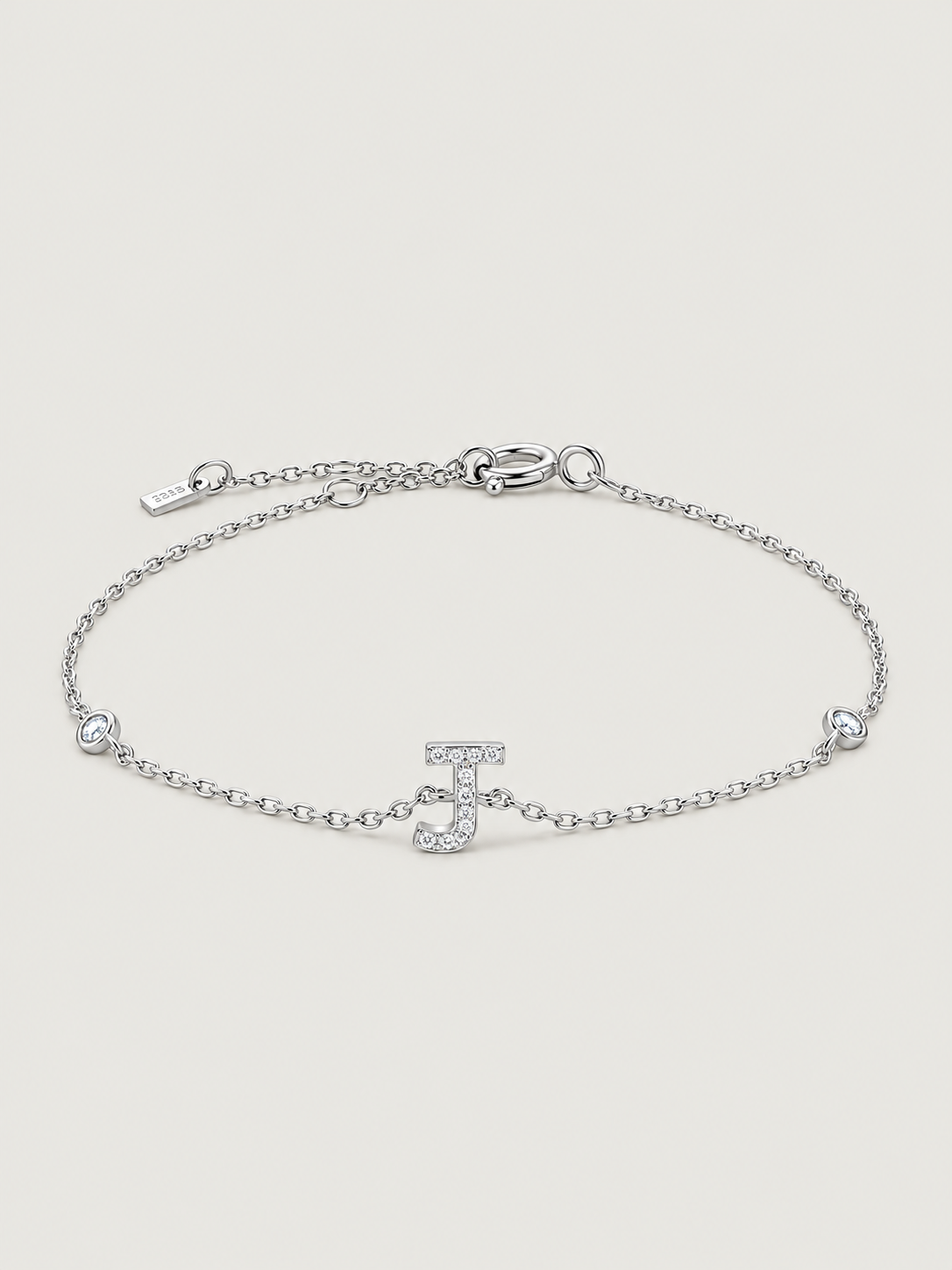Brățară din Argint Silver Initial Spark Litera J