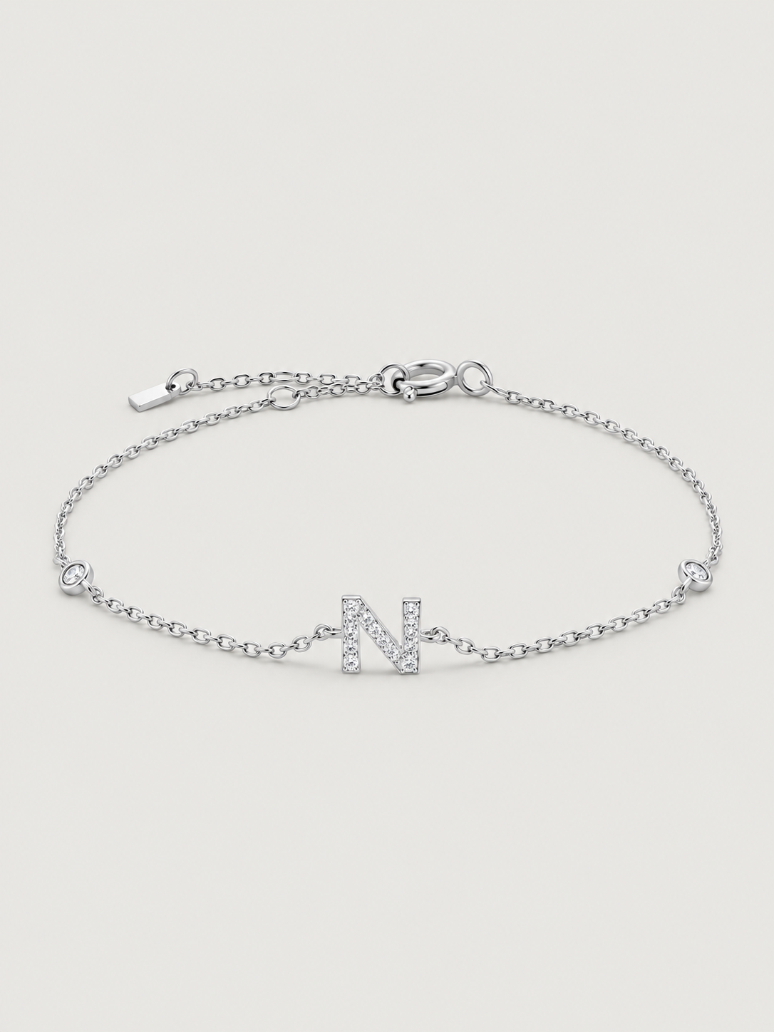 Brățară din Argint Silver Initial Spark Litera N