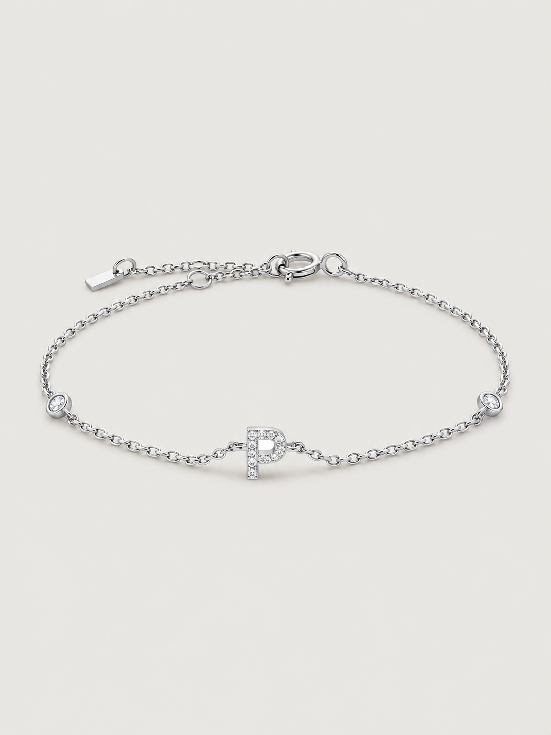 Brățară din Argint Silver Initial Spark Litera P