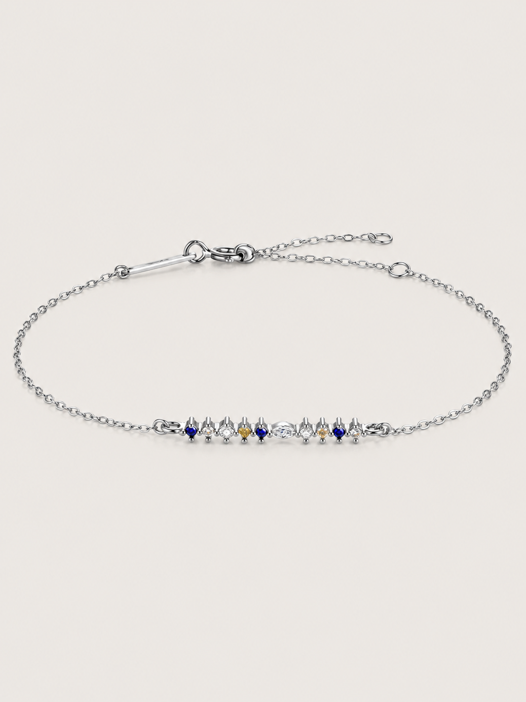 Brățară din argint 925 cu zirconii colorate 5A Silver Celestial Line