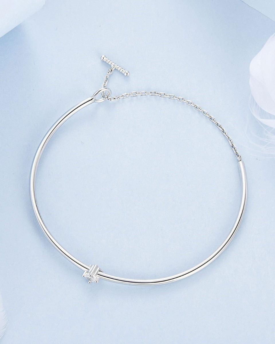 Brățară bangle elegantă din argint pentru femei