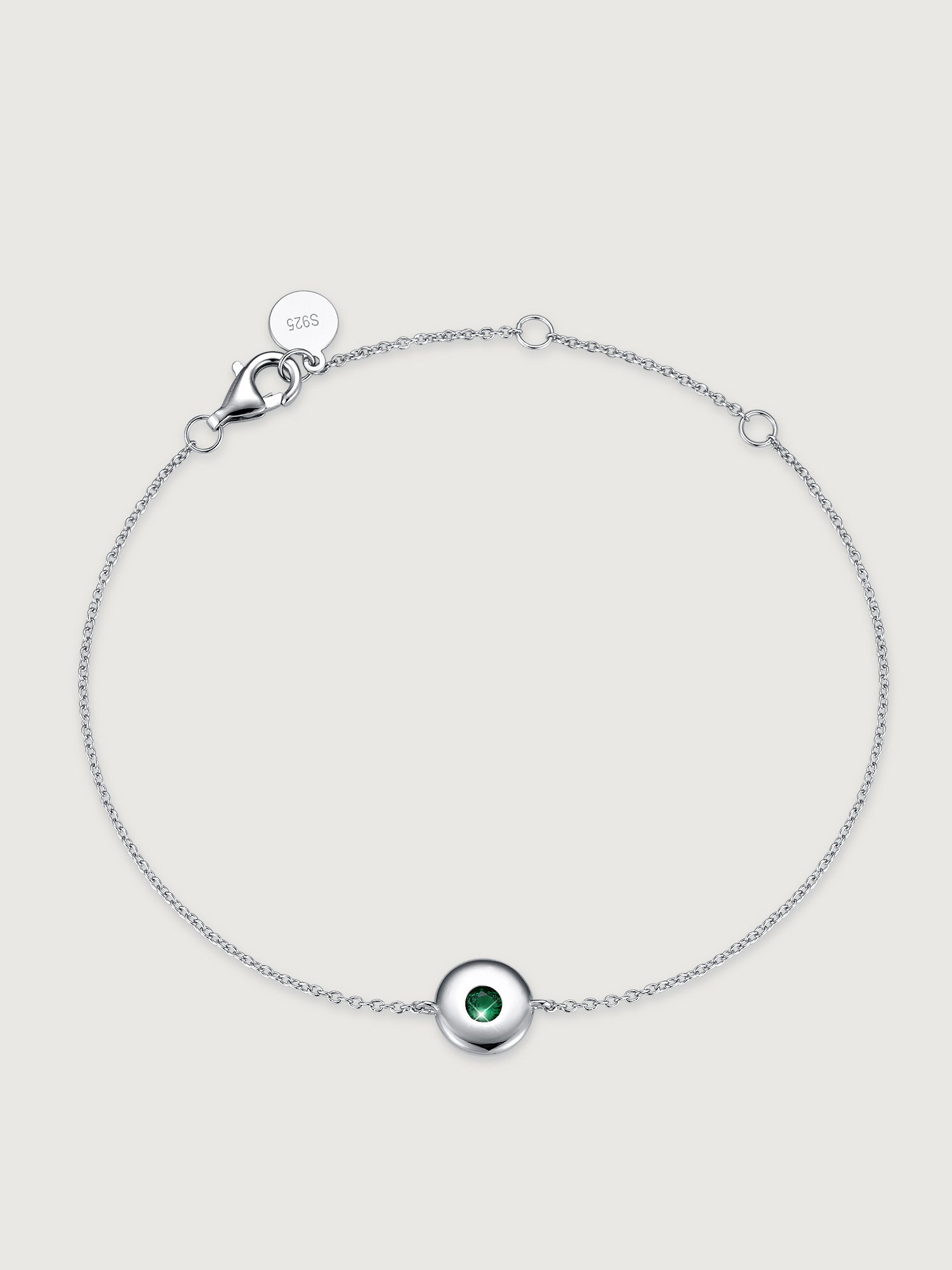 Brățară Birthstone Mai din argint 925