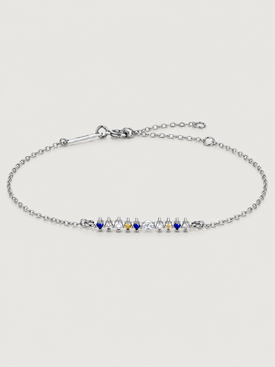 Brățară din argint 925 cu zirconii colorate 5A Silver Celestial Line