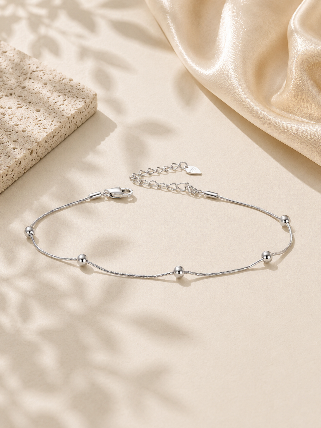 Brățară de gleznă damă Silver Motion