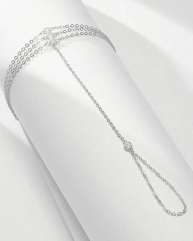 Brățară delicată hand chain din argint pentru femei