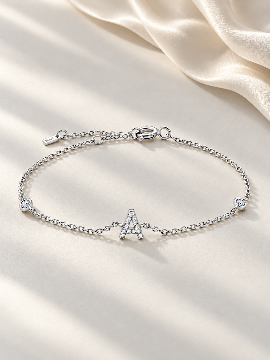 Brățară Initial Spark Silver cu Design Delicat