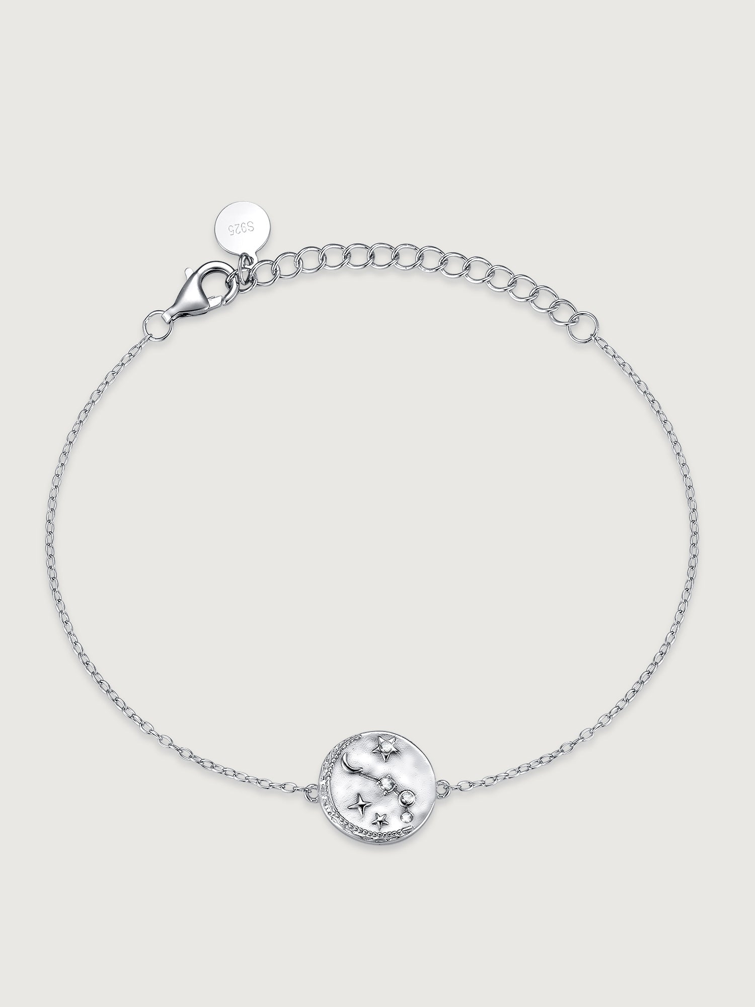 Brățară din Argint Moissanite Constellation Celestial Berbec