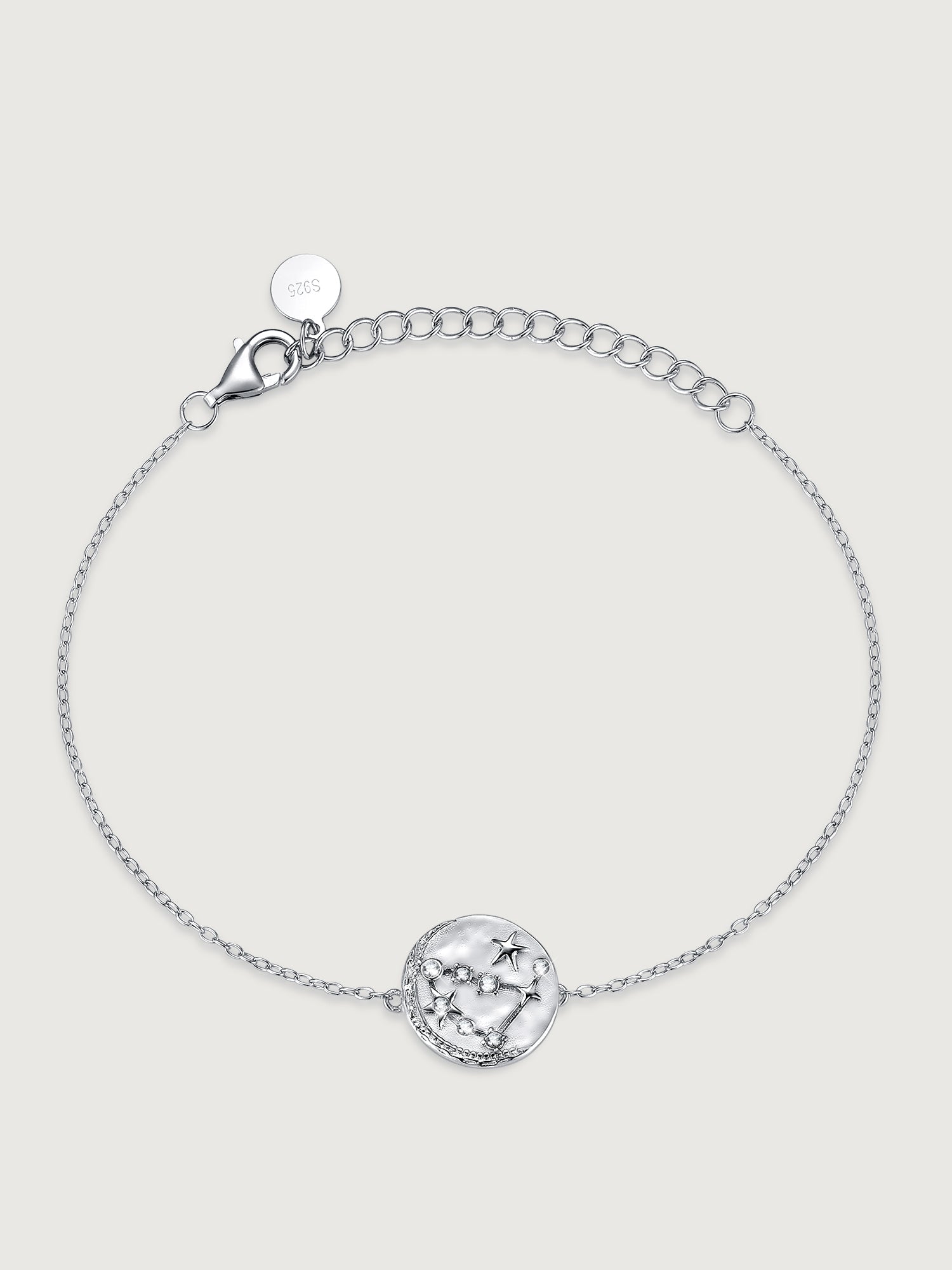 Brățară din Argint Moissanite Constellation Celestial Capricorn