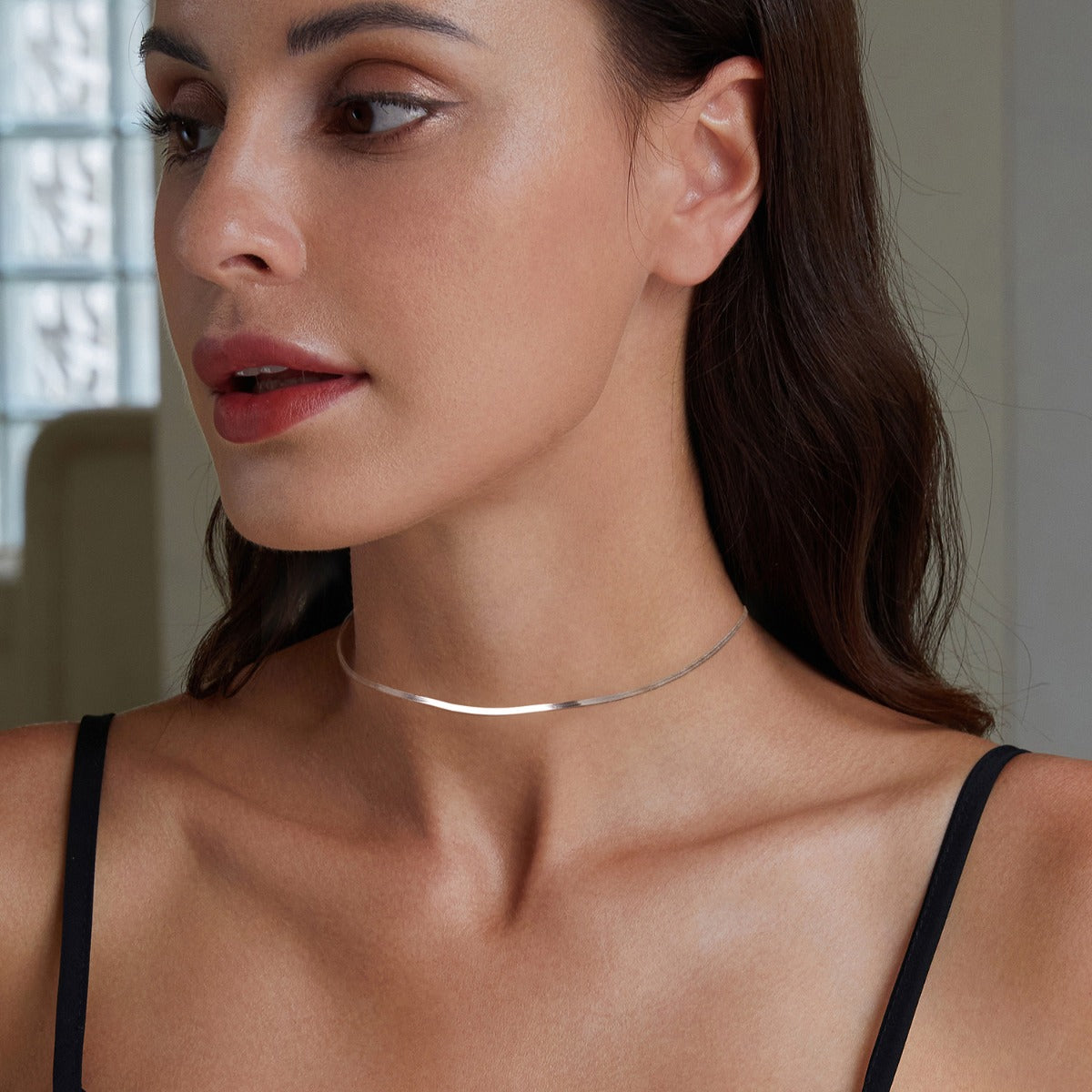 Colier din Argint Serpentine Elegance