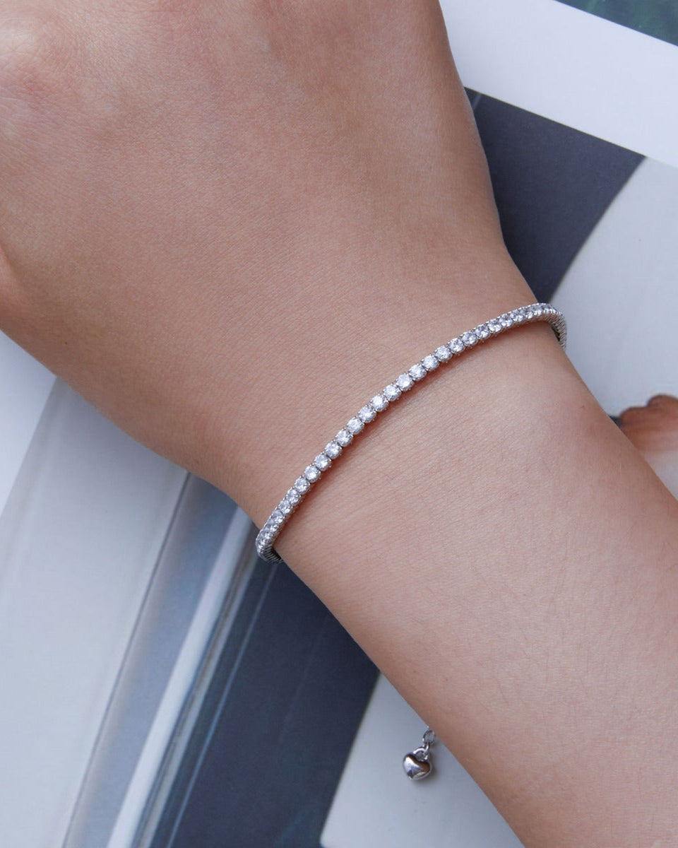 Bratara din Argint Tennis Charming Crystals