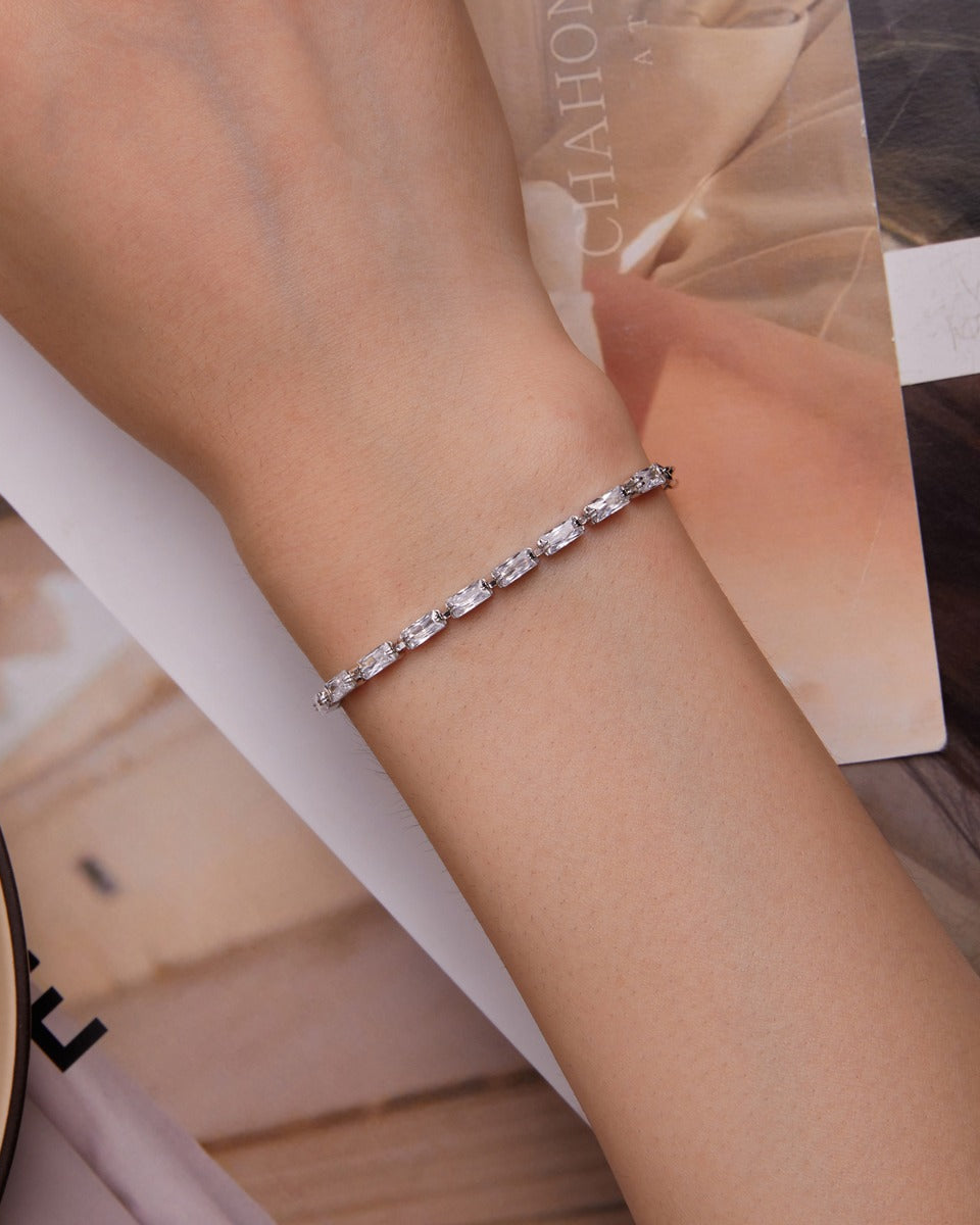 Bratara din Argint Chain Zircon