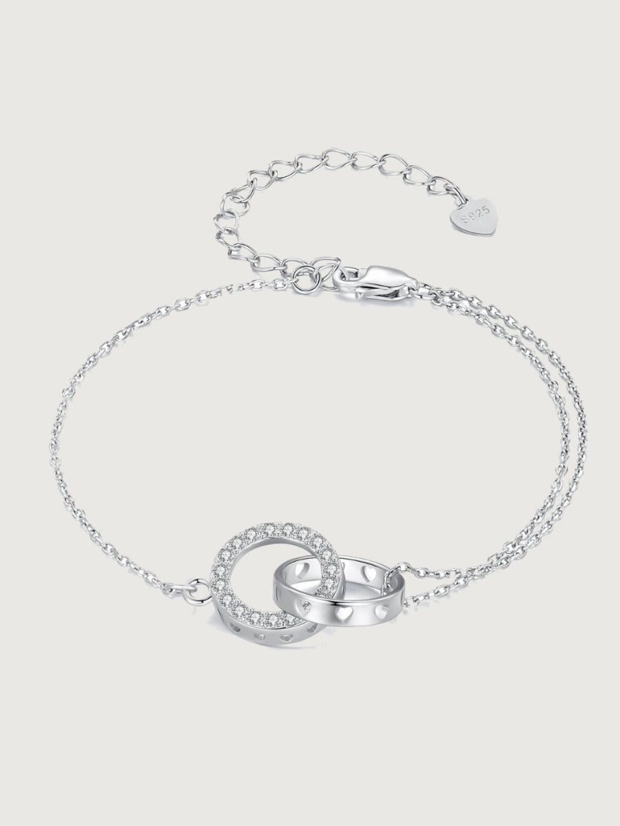 Bratara din argint Double Hoop