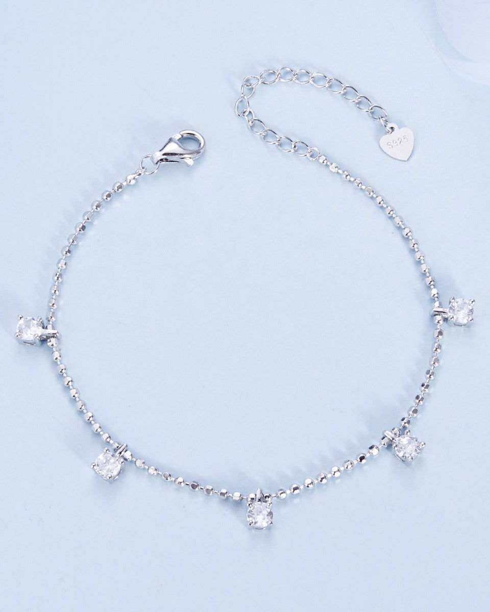 Bratara din Argint Glamorous Crystal Cascade