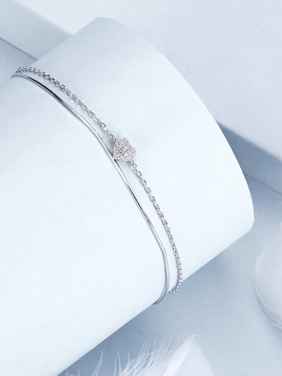 Bratara din argint Layered Love