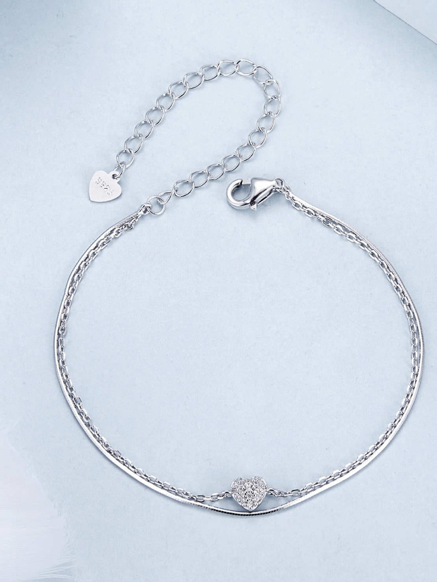 Bratara din argint Layered Love