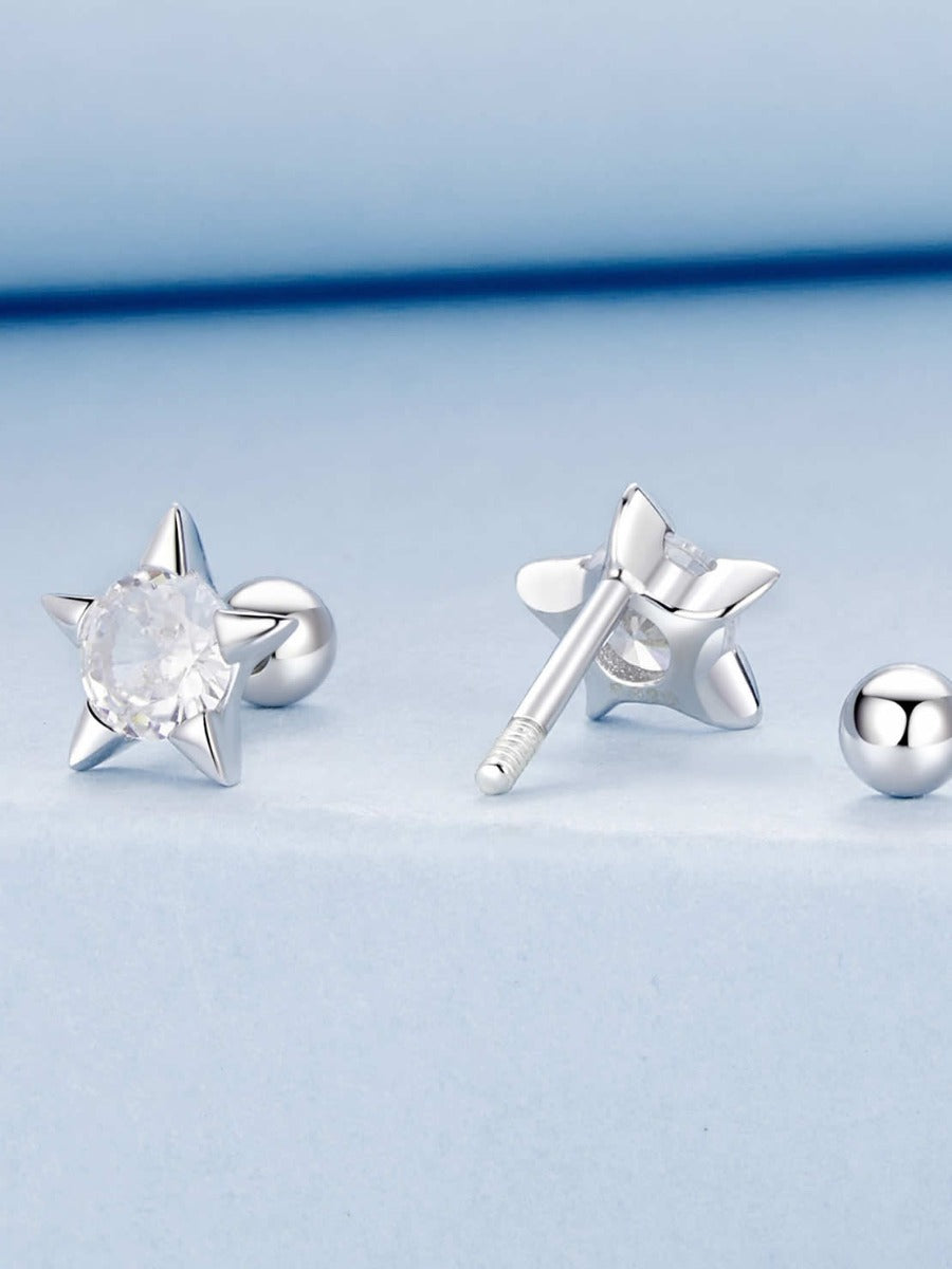 Cercei din Argint Stellar Spark