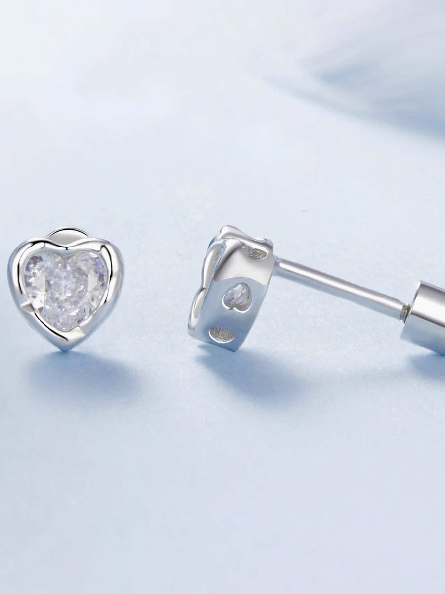 Cercei din Argint Lumière Heart