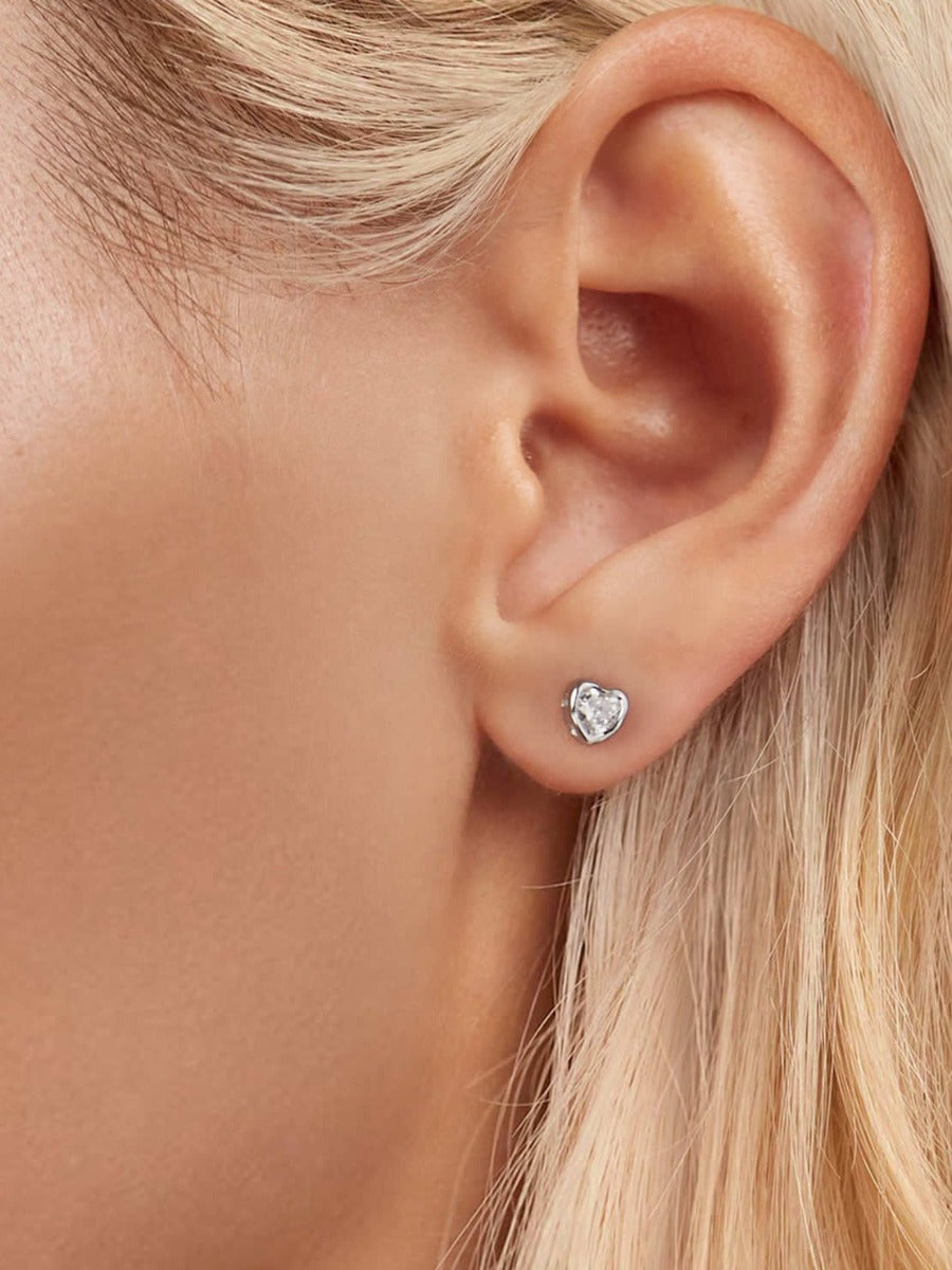 Cercei din Argint Lumière Heart