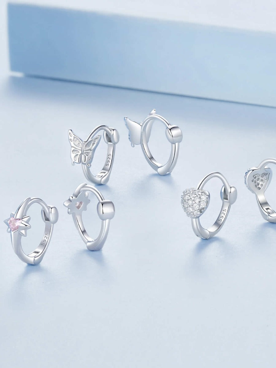 Cercei din Argint Butterfly Whimsy