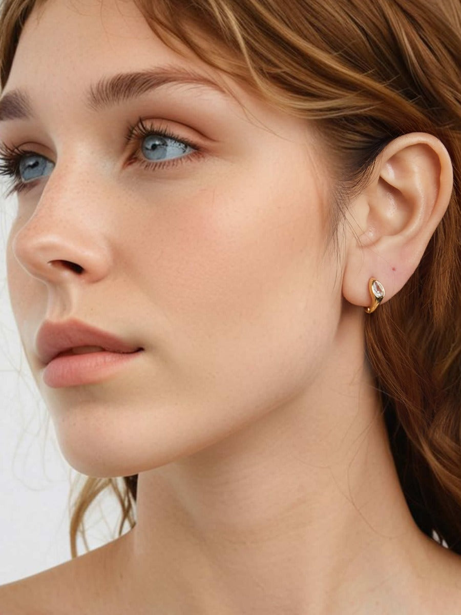 Cercei din Argint Golden Essence