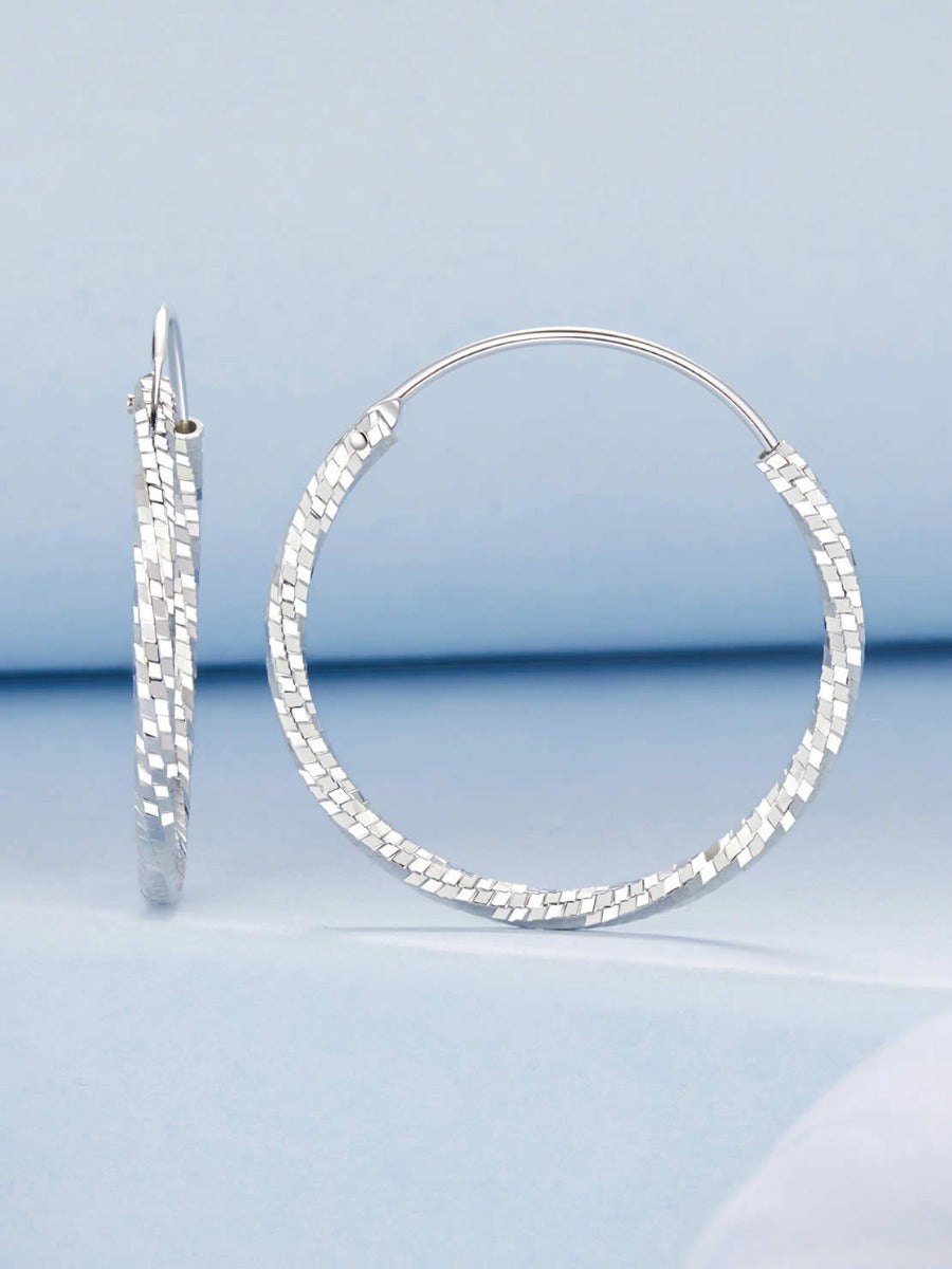 Cercei din Argint Stardust Hoops L