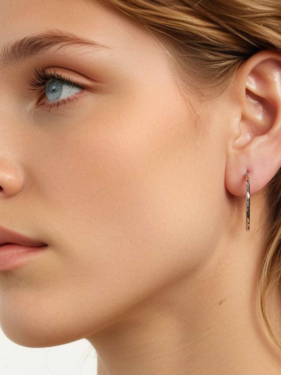 Cercei din Argint Stardust Hoops L