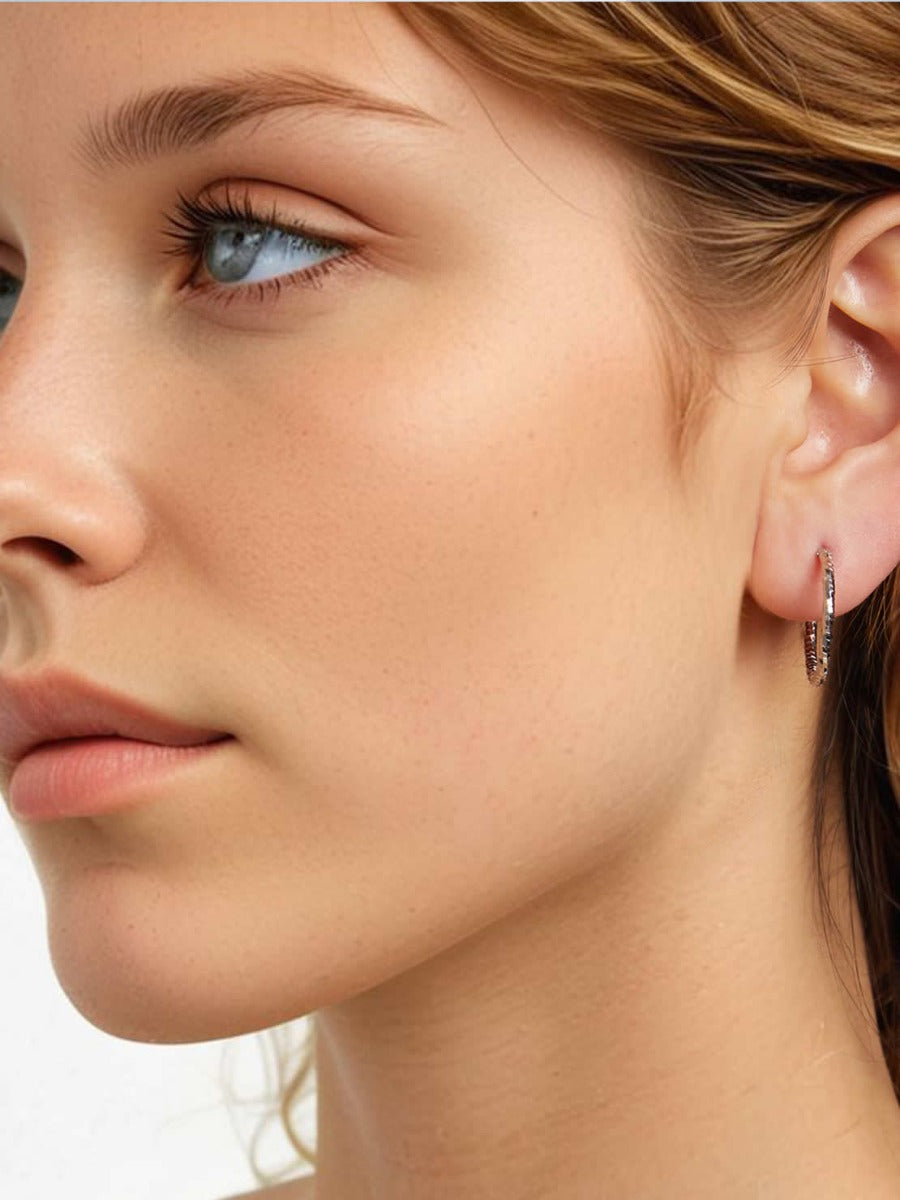 Cercei din Argint Stardust Hoops M