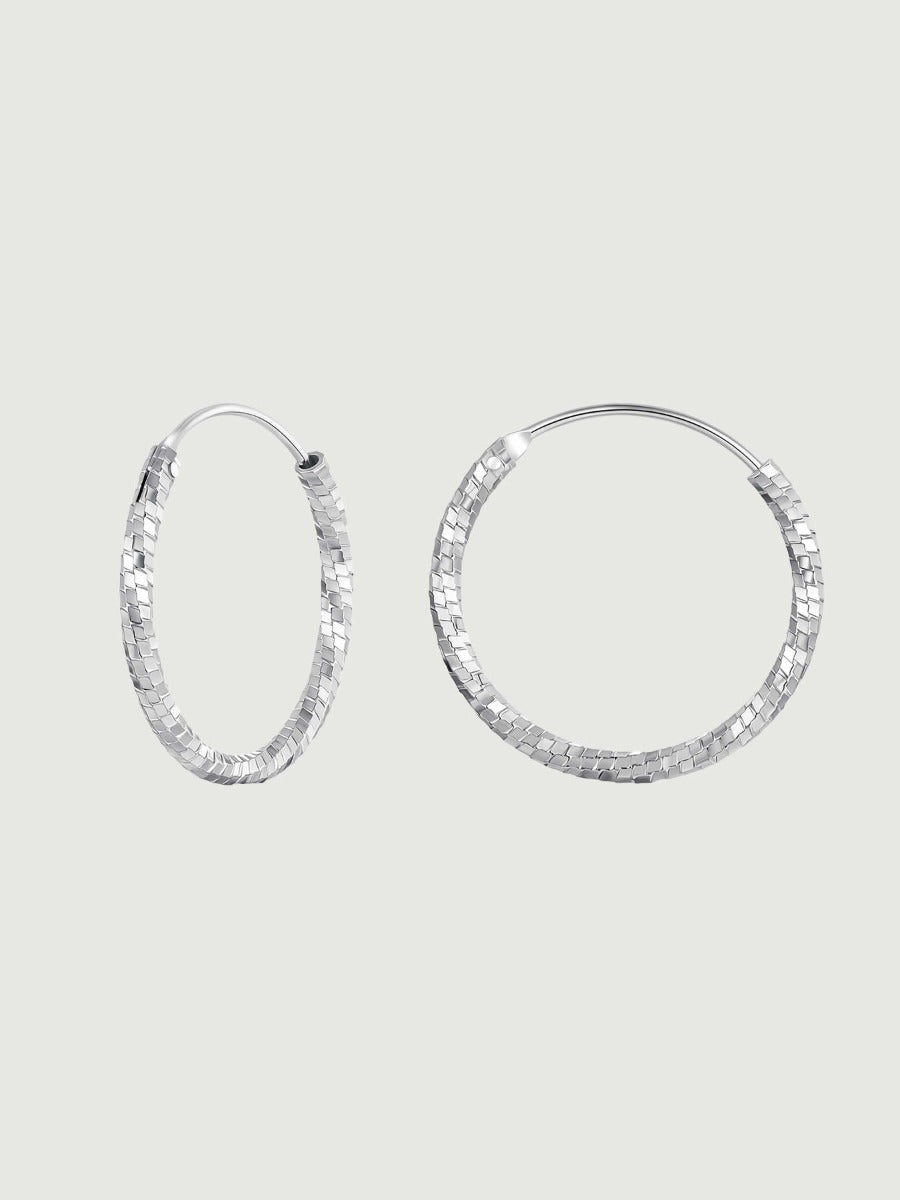 Cercei din Argint Stardust Hoops M