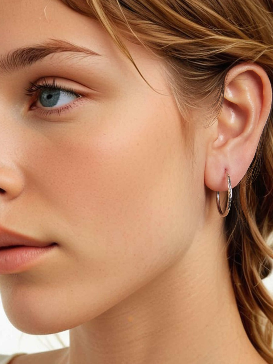 Cercei din Argint Twist Shine