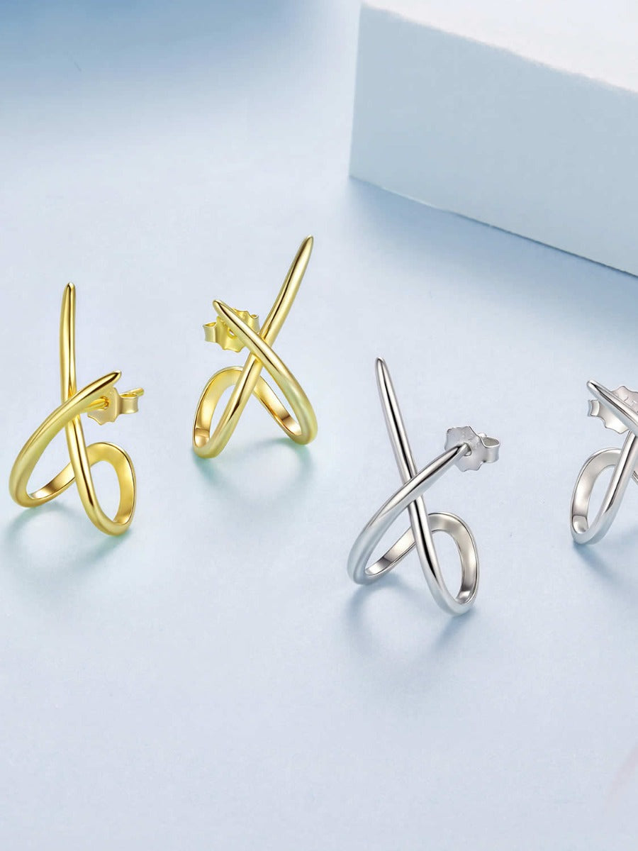 Cercei din Argint Gold Infinite Grace