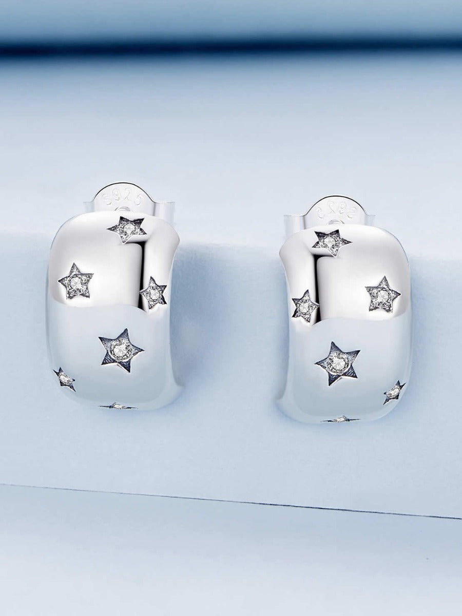 Cercei din Argint Stardust Charm