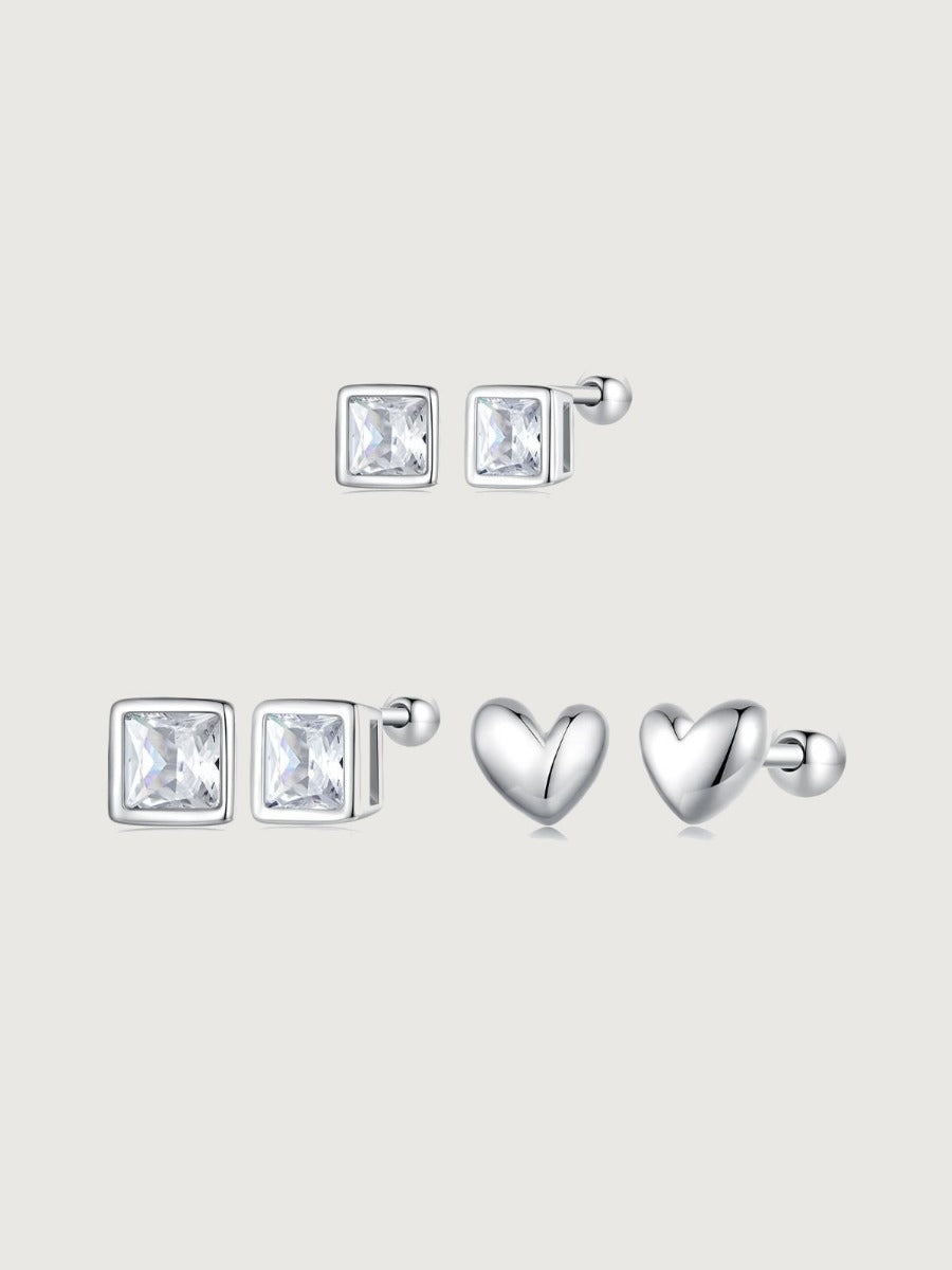 Cercei din Argint Set Versatile Elegance