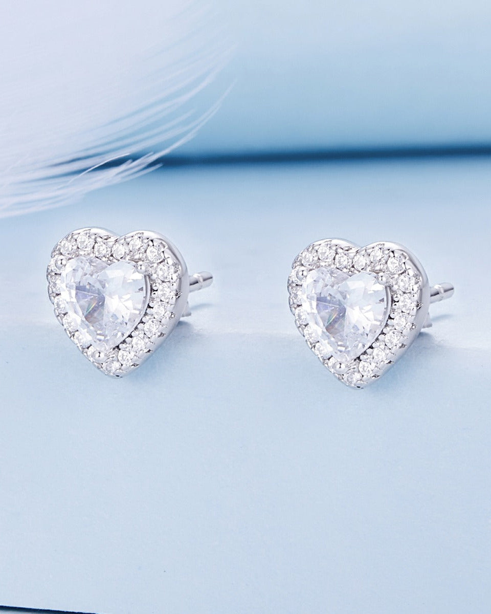 Cercei din Argint Heartfelt Radiance