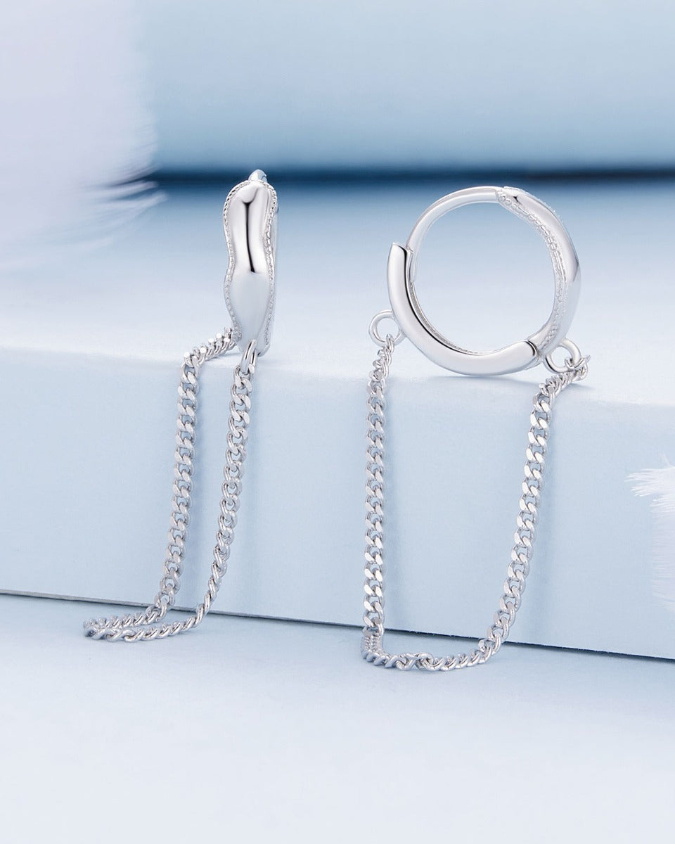 Cercei din Argint Circular Elegance