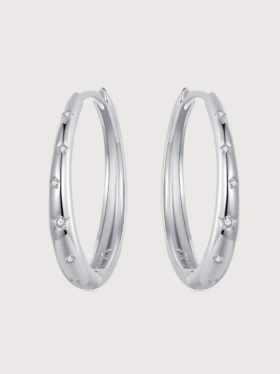 Cercei din Argint Starry Refinement