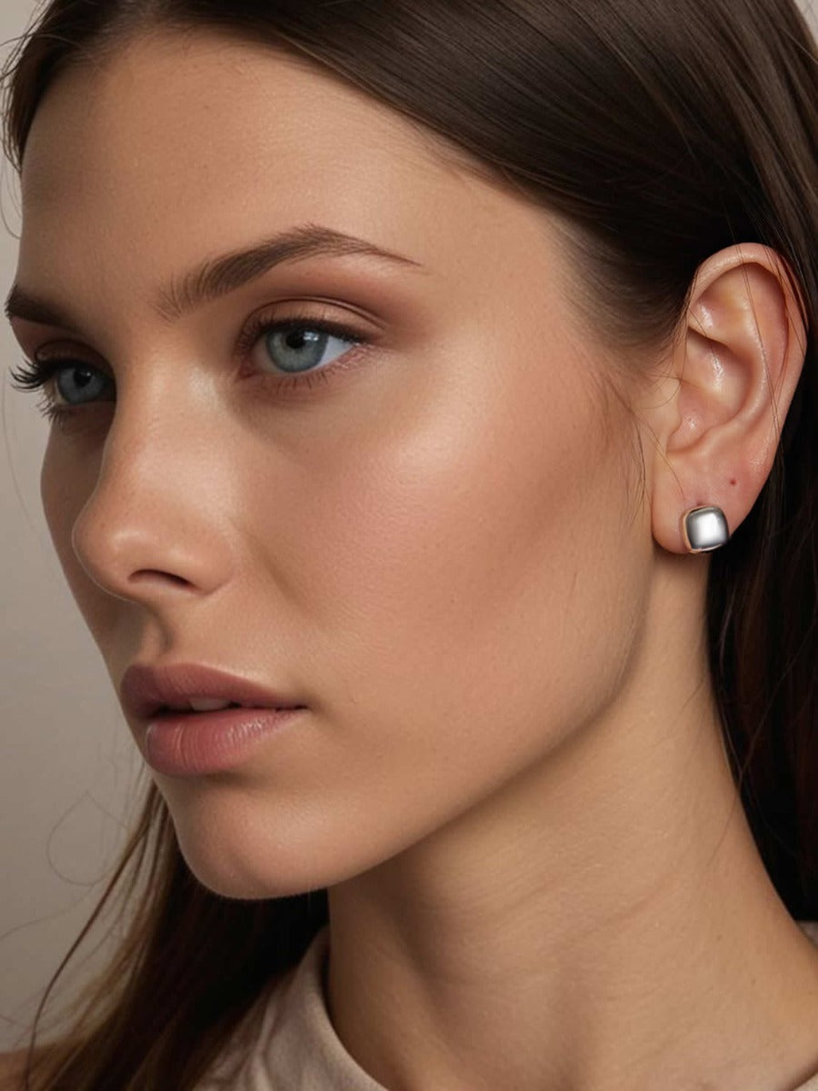 Cercei din Argint Silver Luxe Hoops