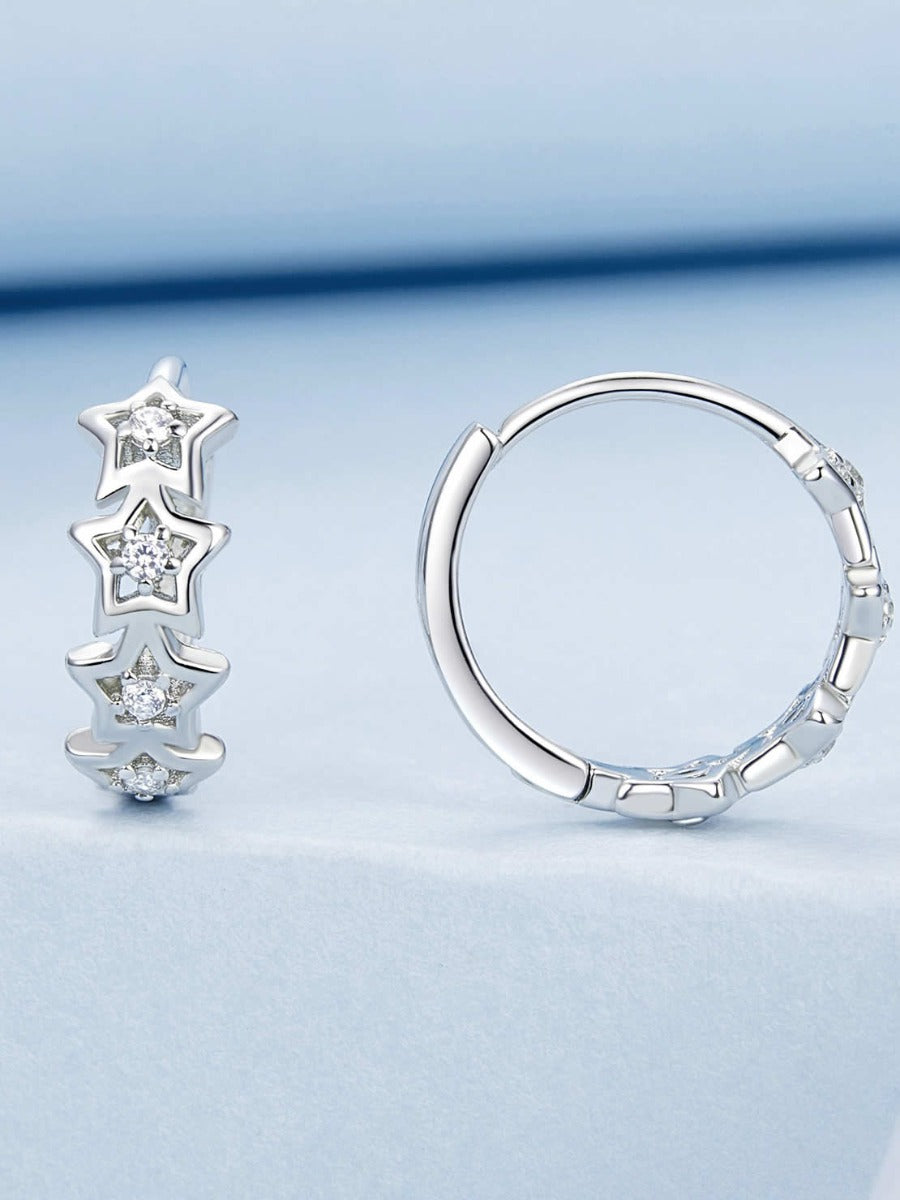 Cercei din Argint Stellar Shine