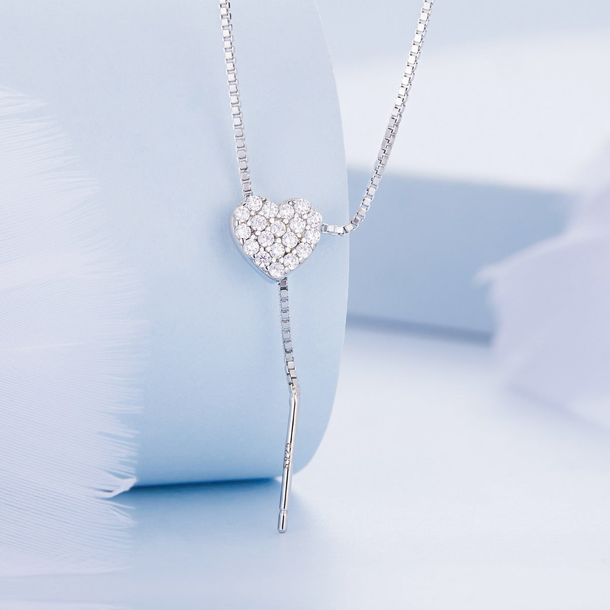 Pandantiv cu Lantisor din Argint Love Necklace